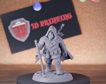 Hill Dwarf Miniature Ranger Mini Dungeons and Dragons Mini RPG Tabletop Miniature DnD Painting Pathfinder 5e DnD | GM