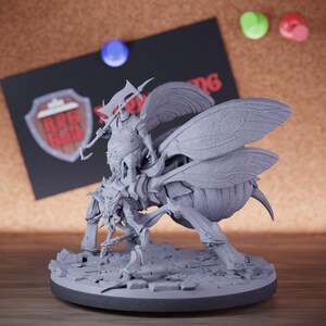 Bug Warrior Miniature Giant Fly Mini Dungeons and Dragons RPG Tabletop Miniature DnD Painting Pathfinder 5e DnD | LoP