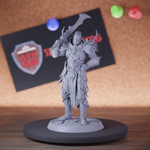 Drow Guard Miniature Paladin Mini Dungeons and Dragons Mini RPG Tabletop Miniature DnD Painting Pathfinder 5e DnD | LoP