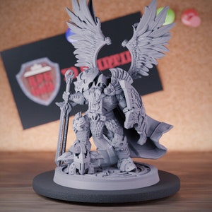 Celestial Angel Miniature Paladin Mini Dungeons and Dragons RPG Tabletop Miniature DnD Painting Pathfinder 5e DnD | CnP