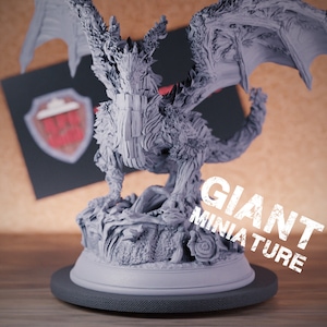 Ancient Fey Dragon Miniature Guardian BBEG Dungeons and Dragons Mini RPG Tabletop Miniature DnD Painting Pathfinder 5e DnD | DmS