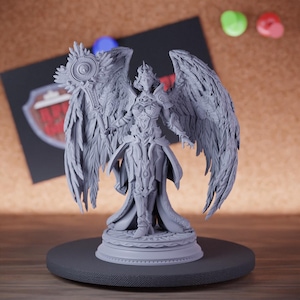 Female Angel Sorcerer Miniature Celestial Priestess Mini Dungeons and Dragons RPG Tabletop Miniature DnD Painting Pathfinder 5e DnD | DmS