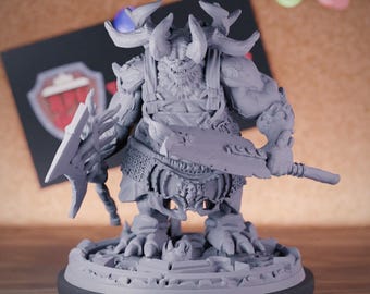 Señor de los demonios Jefe Miniatura Demonio Diablo Señor Dungeons and Dragons Mini RPG Mesa Miniatura DnD Pintura Pathfinder 5e DnD / CnP