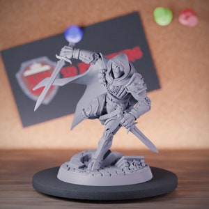 Warforged Ranger Miniature Assassin Mini Dungeons and Dragons Mini RPG Tabletop Miniature DnD Painting Pathfinder 5e DnD | AG