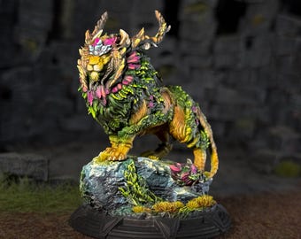 Forest Guardian Painted Miniature Dungeons and Dragons DnD RPG Mini Tabletop Pathfinder 5e Pathfinder Painter | Lizielim