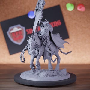 Unchained Knight Horseman Miniatura Paladyna Mini Dungeons and Dragons Miniatura RPG Tabletop Miniatura DnD Malowanie Pathfinder 5e DnD | LoP