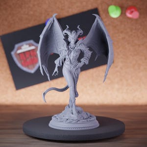 Female Demon Commander Miniatura Czarodziejka Mini Dungeons and Dragons Mini RPG Tabletop Miniatura DnD Malowanie Pathfinder 5e DnD | DmS