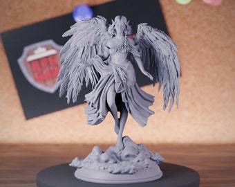 Celestial Angel Goddess Miniature Valkyrie Dungeons and Dragons Mini RPG Tabletop Miniature DnD Painting Pathfinder 5e DnD | DmS
