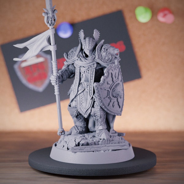 Paladin Miniatuur Dungeons and Dragons Mini RPG Tafelblad Miniatuur DnD Schilderij Pathfinder 5e DnD | DB