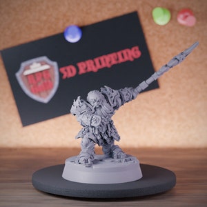 Zwerg Barbar Miniatur Kämpfer Dungeons and Dragons Mini RPG Tabletop Miniature DnD Gemälde Pathfinder 5e DnD | CnP