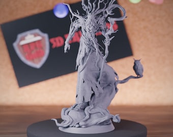 Leshy Forest Guardian Spirit Miniature Monster Mini Dungeons and Dragons Mini RPG Tabletop Miniature DnD Painting Pathfinder 5e DnD | LoP