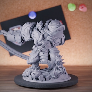 Gólem Artífice Miniatura Constructo Dungeons and Dragons Mini RPG Mesa Miniatura DnD Pintura Pathfinder 5e DnD / LoP