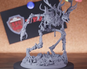 Monster Leshy Forest Miniature | 28mm-75mm | Resin 3D Printed D&D Pathfinder Mini | DMS