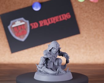 Assassin Halfling Miniature DnD Lightfoot Mini Dungeons and Dragons RPG Tabletop Miniature DnD Painting Pathfinder 5e DnD | AG