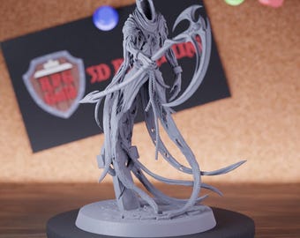 Undead Monster Miniature Ghost Reaper Mini Dungeons and Dragons RPG Tabletop Miniature DnD Painting Pathfinder 5e DnD | LoP