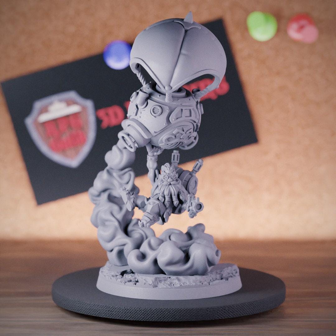 Assault Dwarf Engineer Miniature Artificer Dwarf Dungeons and Dragons ...