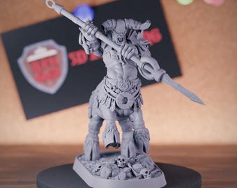 Miniatura de Centauro Guerrero Cazador Monstruo Miniatura Dungeons and Dragons Mini Juego de rol de mesa Miniatura DnD Pintura Pathfinder 5e DnD / DB