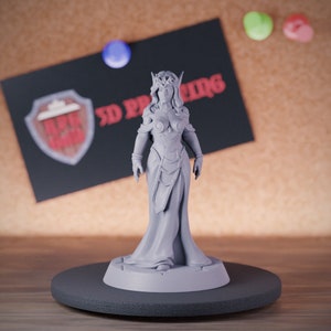 Elven Princess Queen miniatuur High Elf Dungeons and Dragons Mini RPG tafelblad miniatuur DnD schilderij Pathfinder 5e DnD | GM