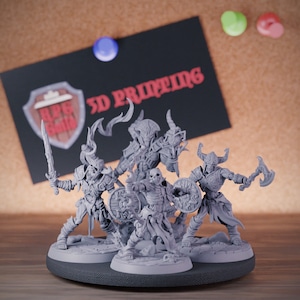 Skeleton Set Miniature Skeleton Pack Mini Dungeons and Dragons Mini RPG Tabletop Miniature DnD Painting Pathfinder 5e DnD