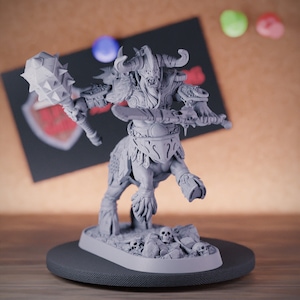Centaur Miniature Warrior Monster Mini Dungeons and Dragons Mini RPG Tabletop Miniature DnD Painting Pathfinder 5e DnD | DB