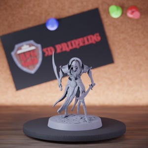 Persian Skeleton Miniature Double Scimitar Stare Mini Dungeons and Dragons Mini RPG Tabletop Miniature DnD Painting Pathfinder 5e DnD | Lop