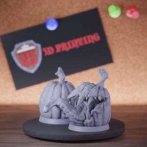 Pumpkin Mimic Aberration Miniature Monster Mini Dungeons and Dragons RPG Tabletop Miniature DnD Painting Pathfinder 5e DnD | DD