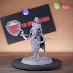 Miniatura łucznika elfa, łuku i strzały, miniatura Dungeons and Dragons, miniatura RPG, figurka stołowa DnD, obraz Pathfinder 5e DnD | LoP