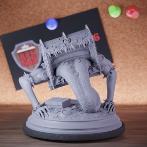Treasure Chest Mimic Miniature Aberration Monster Mini Dungeons and Dragons Mini RPG Tabletop Miniature DnD Painting Pathfinder 5e DnD | Dms
