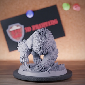 Owlbear Beast Miniature Monstrosity Forest Monster Dungeons and Dragons Mini RPG Tabletop Miniature DnD Painting Pathfinder 5e DnD | AG