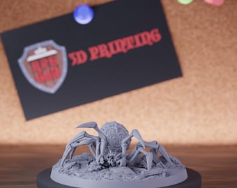 Big Spider Miniature Beast Dungeons and Dragons Mini RPG Tabletop Miniature DnD Painting Pathfinder 5e DnD | CnP