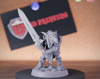 Goblin Miniature Guard Warrior DnD Dungeons and Dragons Mini RPG Tabletop Miniature DnD Painting Pathfinder 5e DnD | AG
