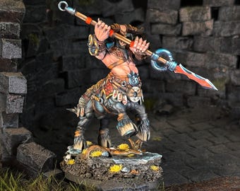 Centaur Brute Painted Miniature Dungeons and Dragons DnD RPG Mini Tabletop Pathfinder 5e Pathfinder Painter | Lizielim