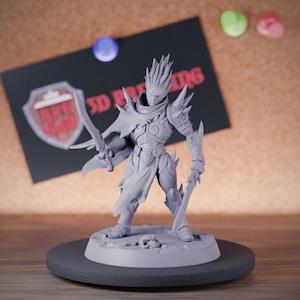 Drow Elven Assassin Miniature Shadow Rogue Mini Dungeons and Dragons Mini RPG Tabletop Miniature DnD Painting Pathfinder 5e DnD | AG