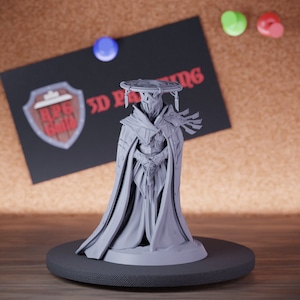 Sun Priest Miniature Desert Druid Mini Dungeons and Dragons Mini RPG Tabletop Miniature DnD Painting Pathfinder 5e DnD | LoP