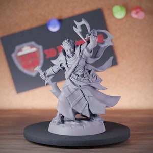 Elf Mage Miniature Wizard Mini Sorcerer Dungeons and Dragons Mini RPG Tabletop Miniature DnD Painting Pathfinder 5e DnD | AG