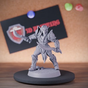 Elfe Schurke Miniatur ALFA für Dungeons and Dragons Mini RPG Tabletop Miniature DnD Painting Pathfinder 5e DnD | AG