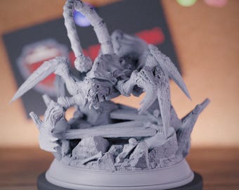 Jättemonsterskorpionminiatyr | 28 mm-75 mm | Harts 3D-utskriven D&D Pathfinder Mini | DMS