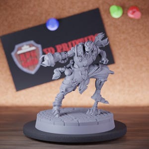 Kriegsgeschmiedeter Magier Miniatur Arcane Konstrukt Mini Dungeons and Dragons Mini RPG Tabletop Miniature DnD Painting Pathfinder 5e DnD | Cnp