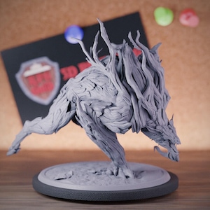 Wood Werewolf Forest Demon Miniature Monster Mini Dungeons and Dragons Mini RPG Tabletop Miniature DnD Painting Pathfinder 5e DnD | LoP