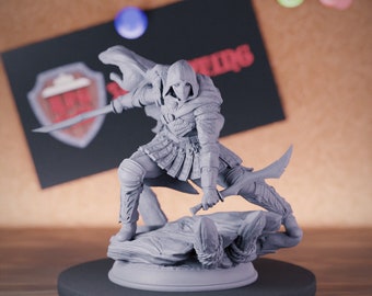 Assasin Drow Miniature Arcane Trickster Mini Dungeons and Dragons Mini RPG Tabletop Miniature DnD Painting Pathfinder 5e DnD | DmS
