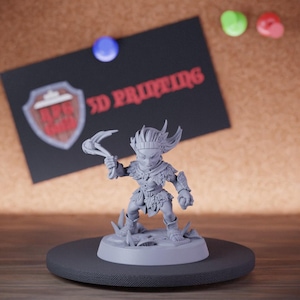 女性ハーフリングミニチュア DnD ライトフット ダンジョンズ＆ドラゴンズ ミニRPG テーブルトップミニチュア DnD ペイント パスファインダー 5e DnD | AG