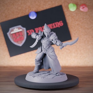 High Elf Rogue Miniature Ranger Assassin Mini DnD Dungeons and Dragons Mini RPG Tabletop Miniature DnD Painting Pathfinder 5e DnD | AG