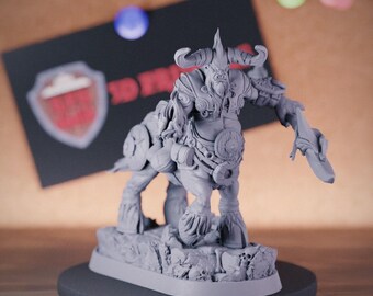 Centauro Miniatura Señor de la Destrucción Miniatura Monstruo Dungeons and Dragons Miniatura Juego de rol de mesa Miniatura DnD Pintura Pathfinder 5e DnD / DB