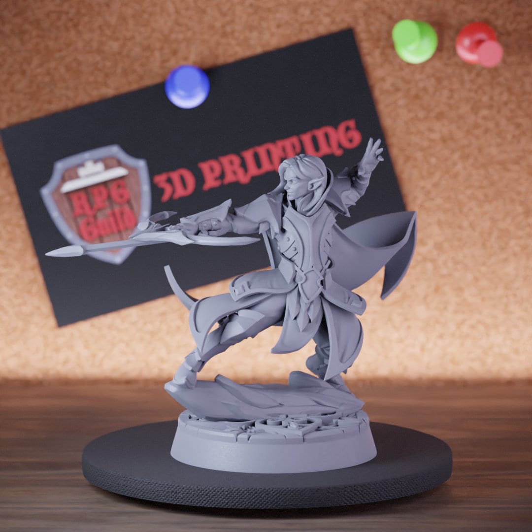 Elf Archer Miniature Forest Guard Mini Dungeons and Dragons RPG ...