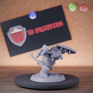 Goblin Footman Infantaria Miniatura Monstro Mini Dungeons and Dragons Mini RPG Mesa Miniatura DnD Pintura Pathfinder 5e DnD | LoP