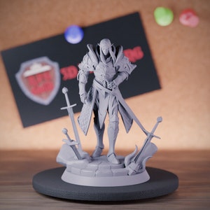 Elfen Lord Miniatur Krieger Kämpfer Spearman Mini Dungeons and Dragons Mini RPG Tabletop Miniature DnD Painting Pathfinder 5e DnD | LoP