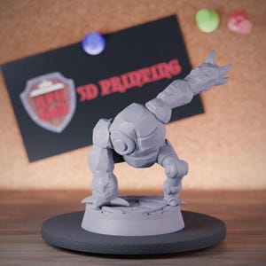 Compañero Arcano Miniatura Constructo Warforged Dungeons and Dragons Mini RPG Miniatura de mesa DnD Pintura Pathfinder 5e DnD / CnP