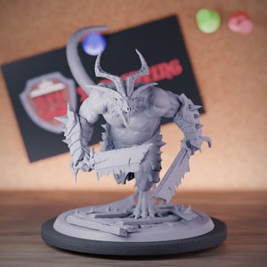 Rat Ogre miniatuur Skaven Rat Giant Mini Dungeons and Dragons Mini RPG tafelblad miniatuur DnD schilderij Pathfinder 5e DnD | LoP
