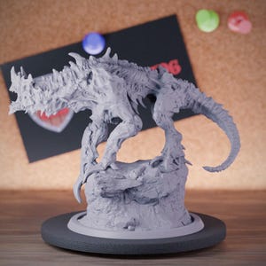 HellHound Alpha Miniatura Demonio Monstruo Mini Dungeons and Dragons Mini RPG Miniatura de mesa DnD Pintura Pathfinder 5e DnD / LoP