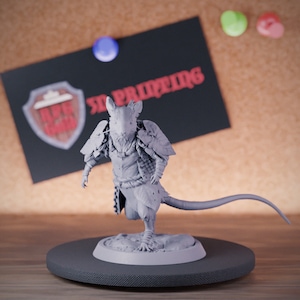 MouseFolk Miniature Laicost Commoner Mini Dungeons and Dragons Mini RPG Tabletop Miniature DnD Painting Pathfinder 5e DnD | LoP